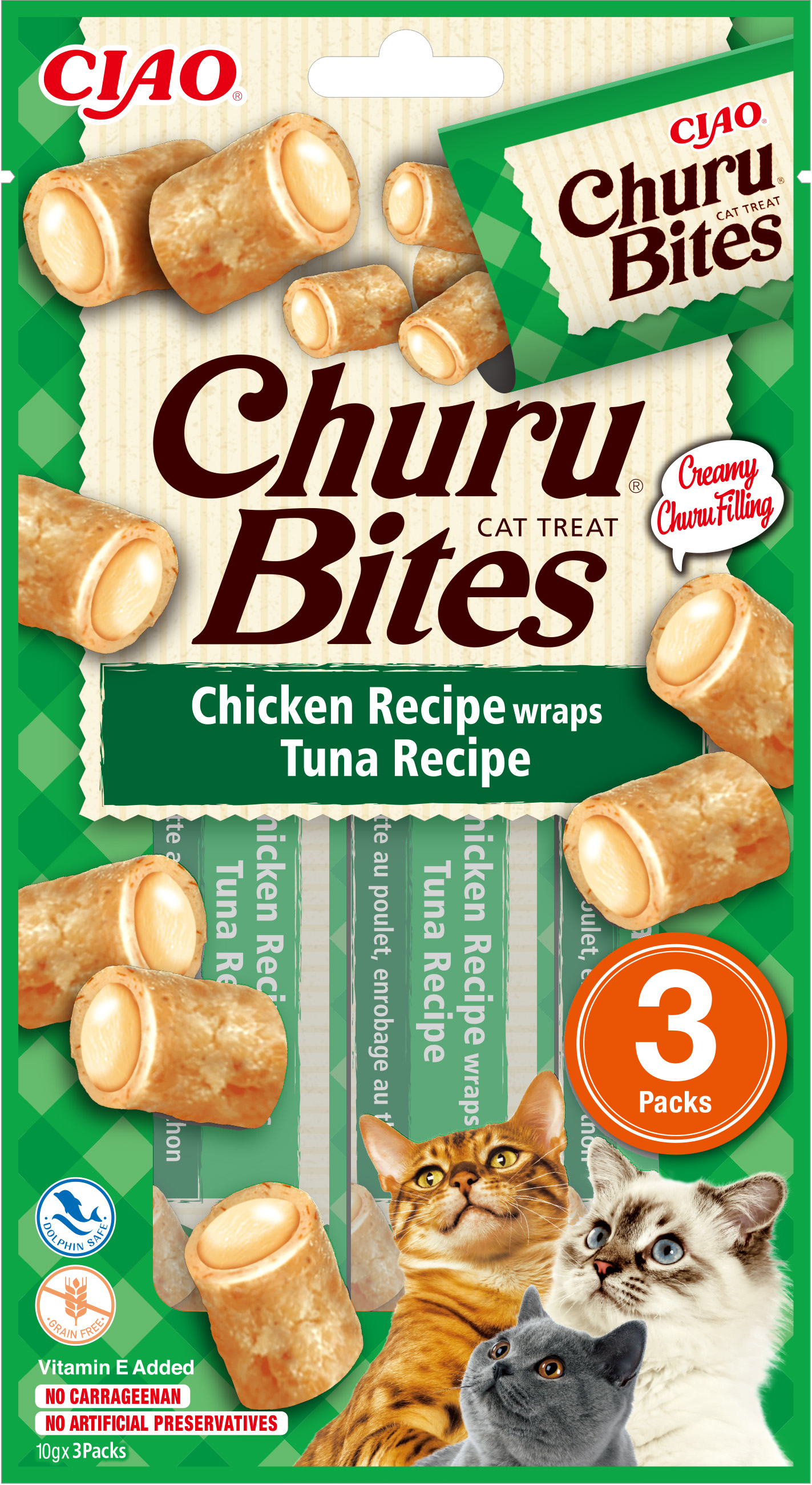 Churu cat pamlsek - kuře, tuňák 30 g