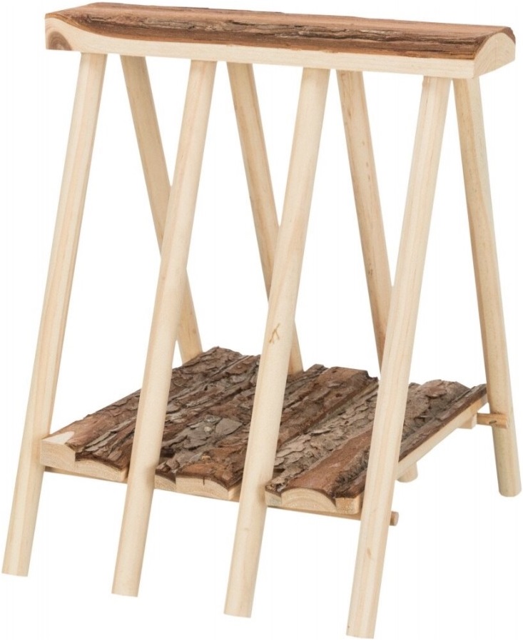 Trixie Jesličky na seno dřevěné přírodní dřevo 25 x 11 x 25 cm