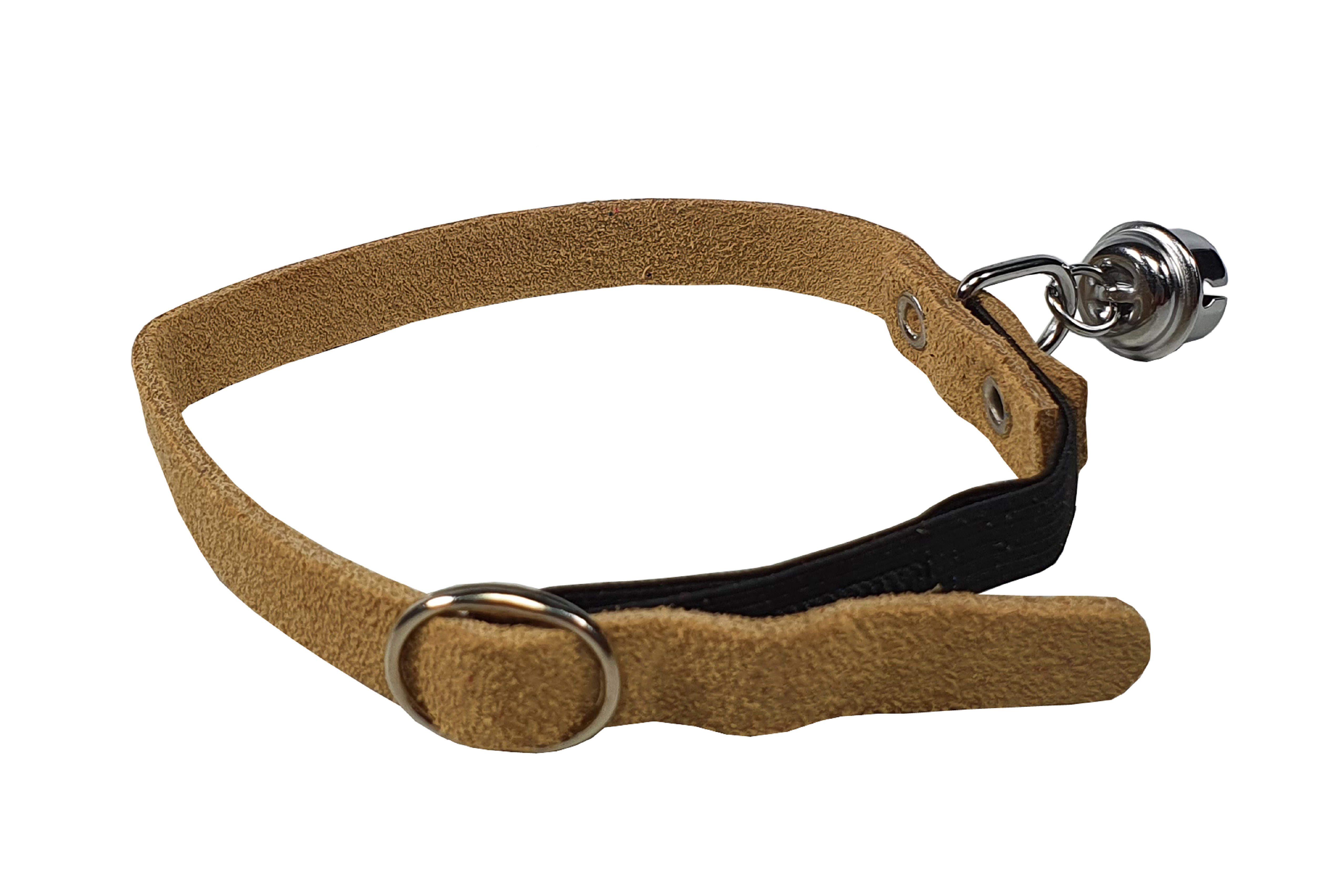 HUHUBAMBOO obojek CAT semišový 1 x 30 cm, přírodní