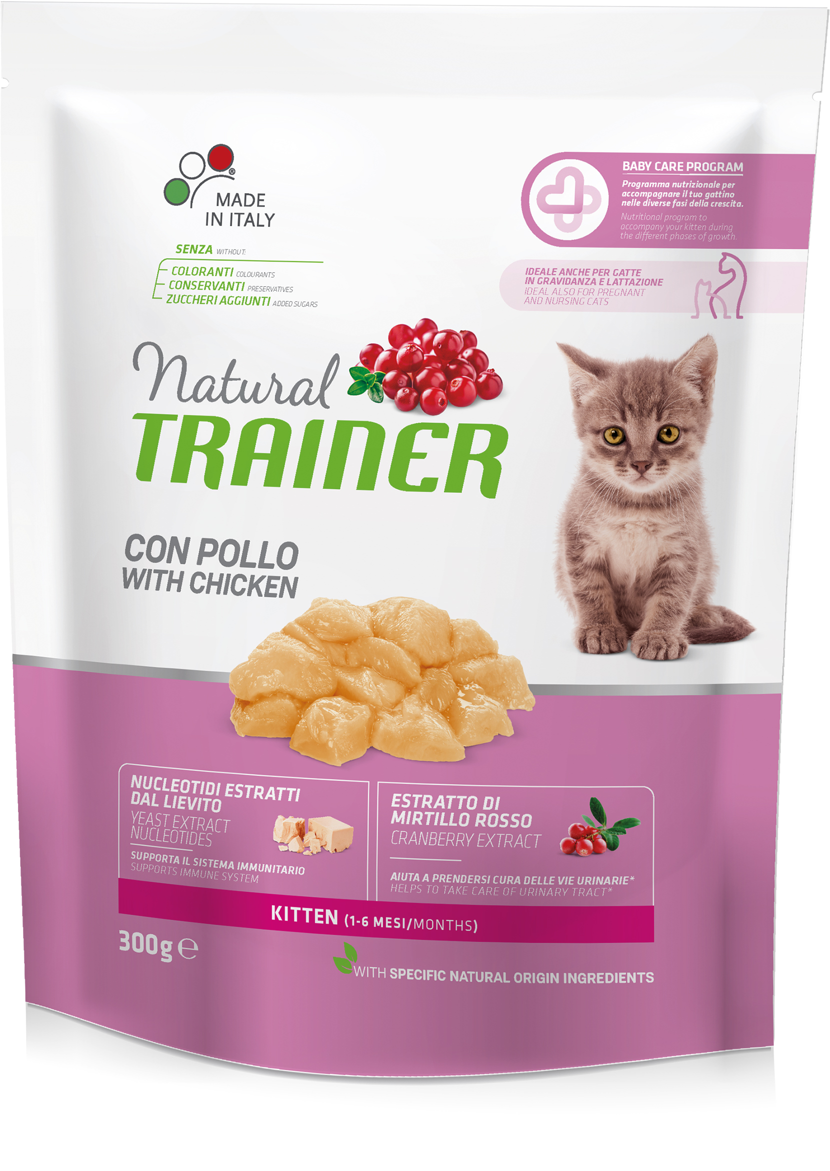 Natural Trainer Cat Kitten kuřecí 300 g