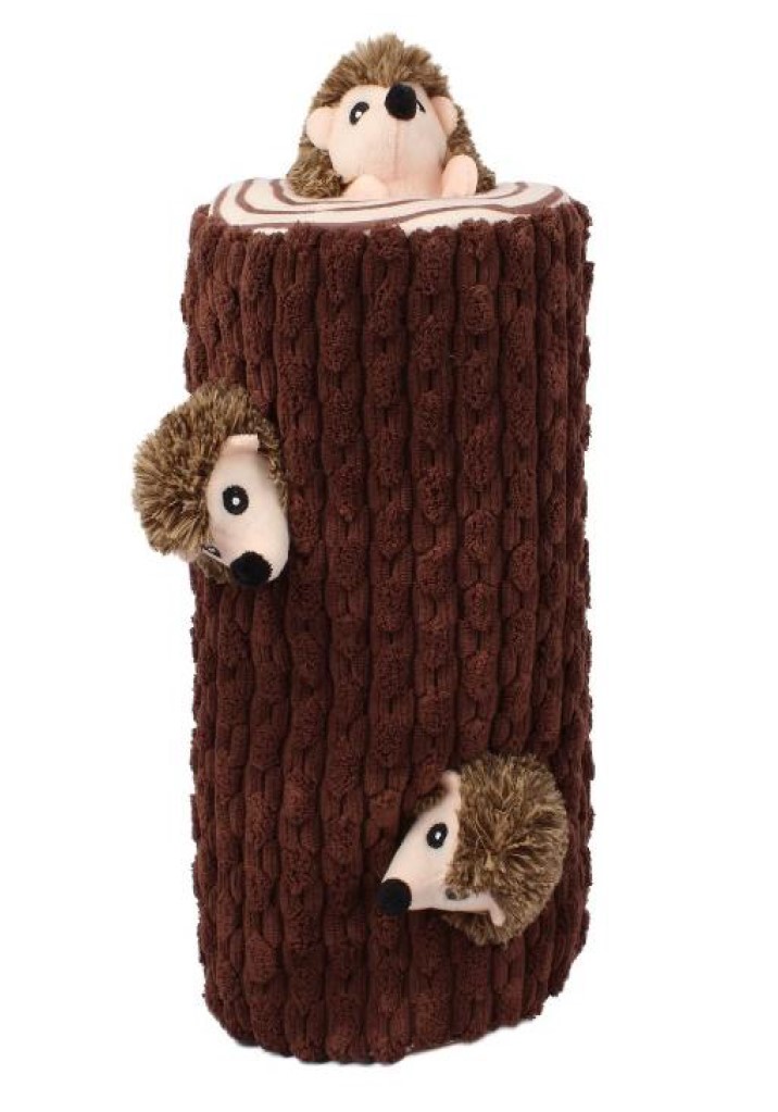 Huhubamboo hračka plyšový ježek v noře 14 x 21 cm