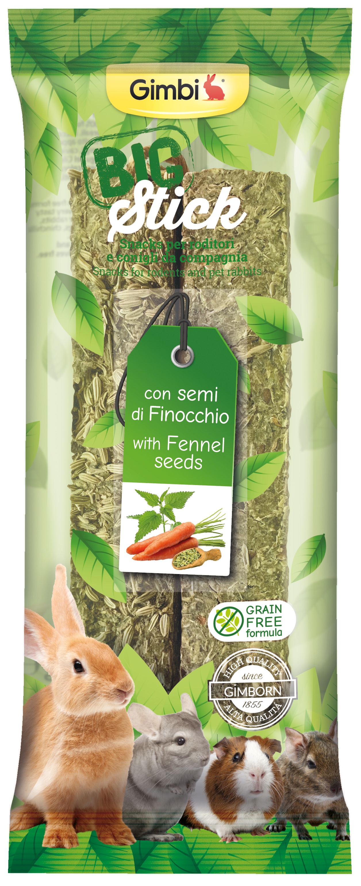 Gimborn IT GIMBI Big stick s fenykovými semínky 2x70g