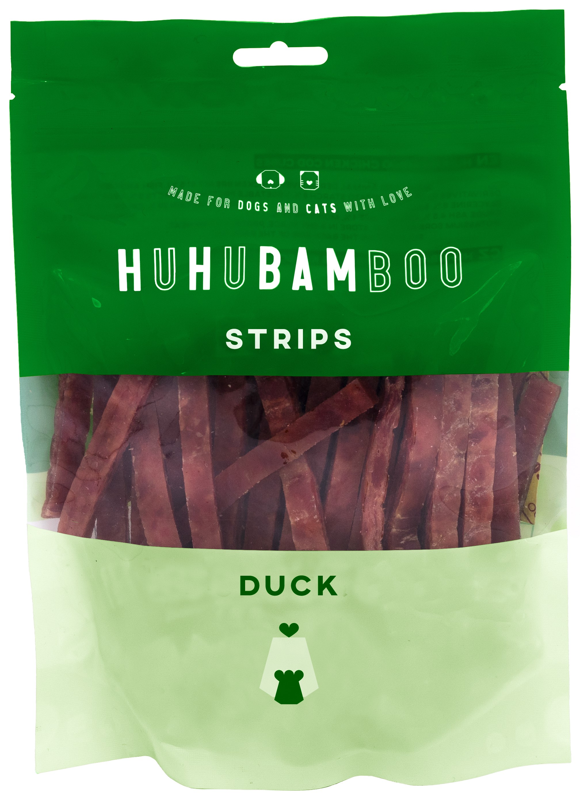 Huhubamboo kachní proužky 250g