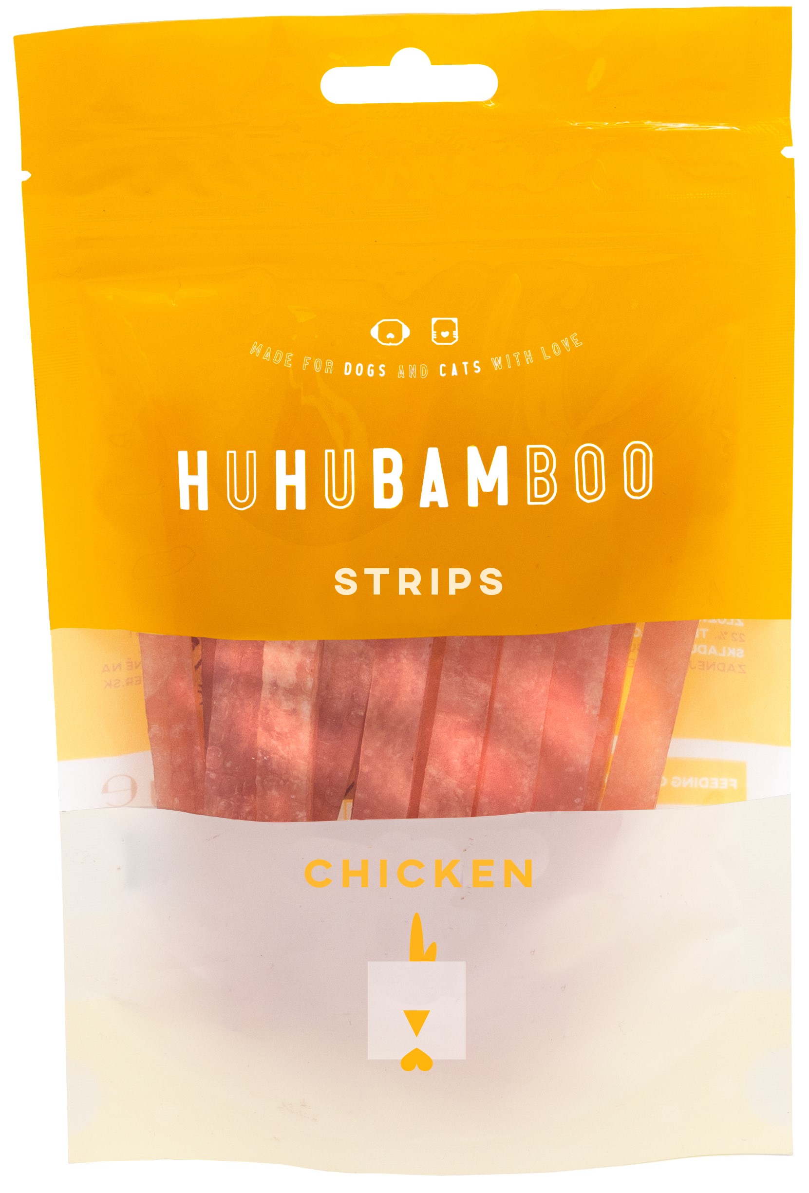 Huhubamboo kuřecí proužky 75g