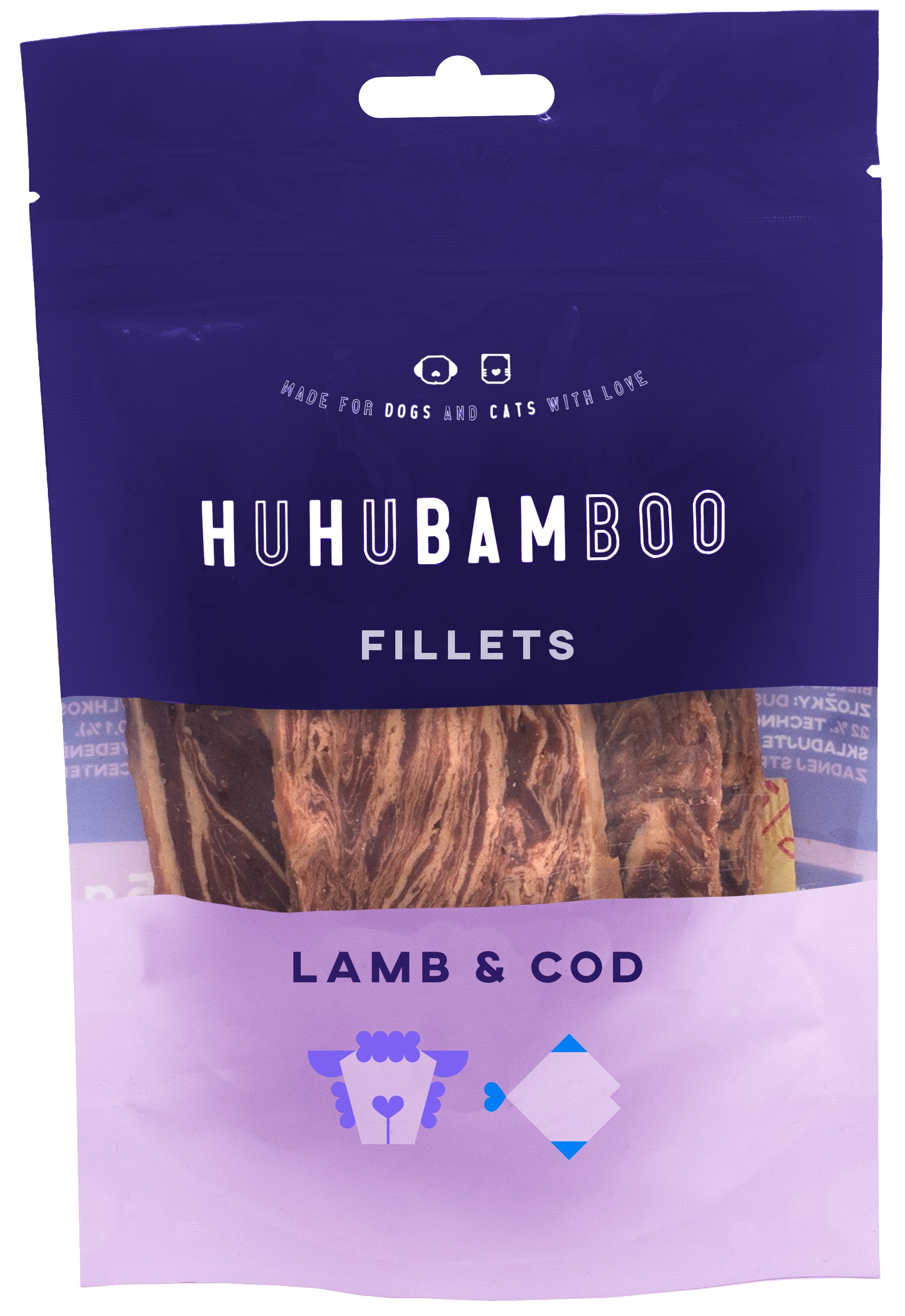 Huhubamboo jehněčí filety 75g