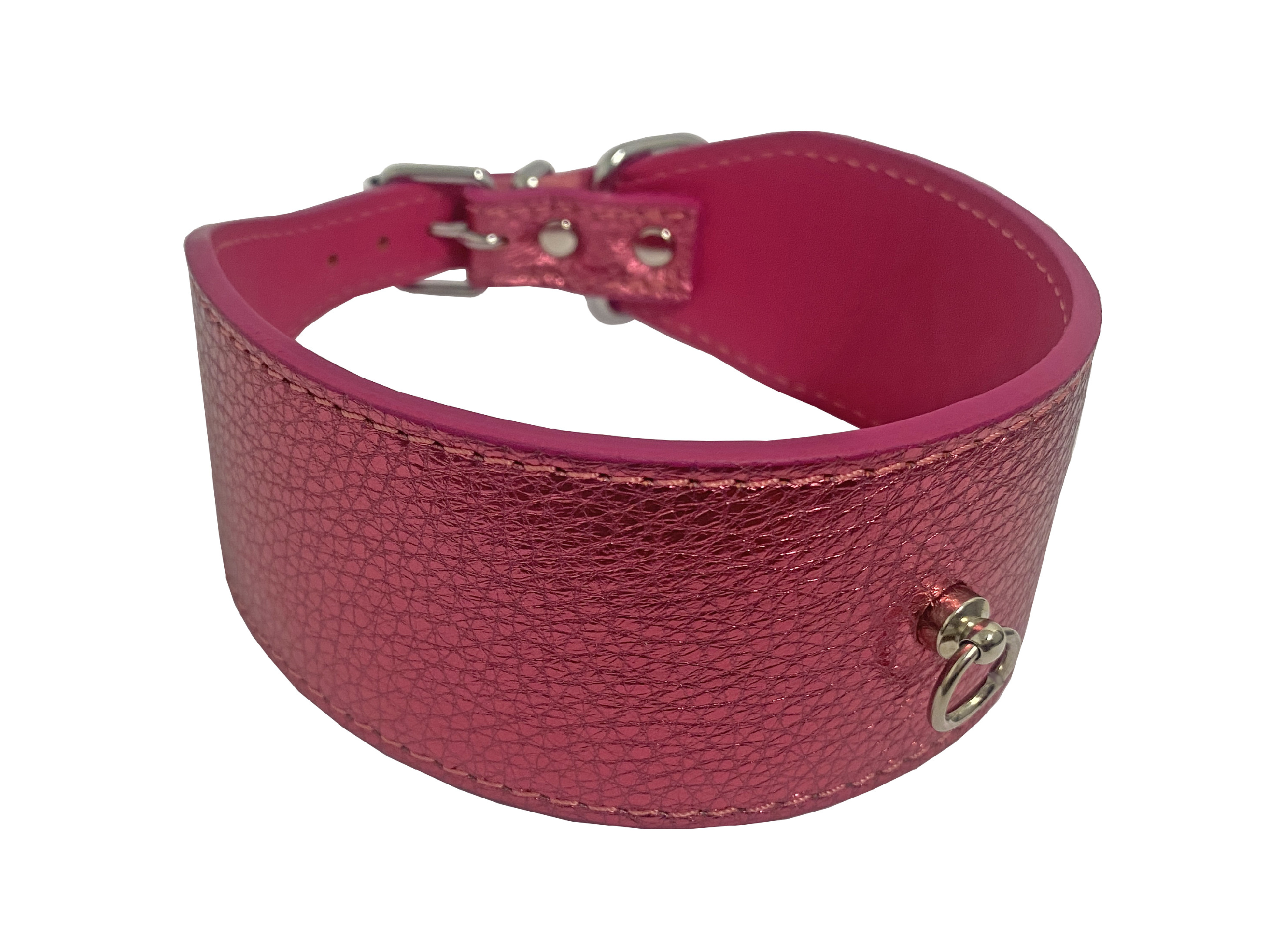 HUHUBAMBOO METAL obojek růžový XL