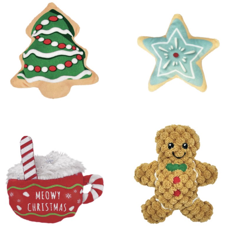 KONG vánoční hračka pro kočky s catnipem 1ks