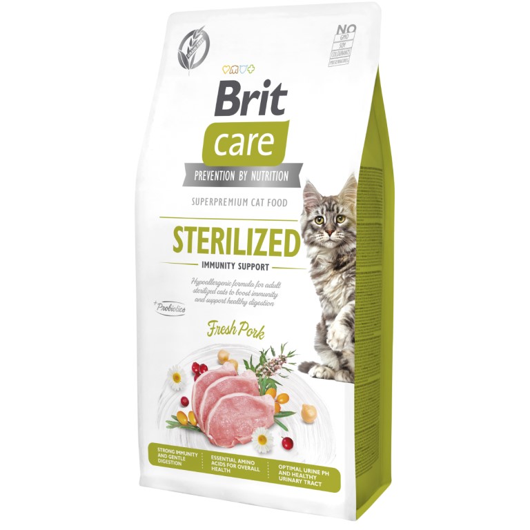 Levně Brit Care Cat Grain-Free Sterilized Immunity Support 7 kg