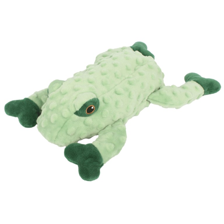 Huhubamboo hračka pro psy žába zelená 29cm