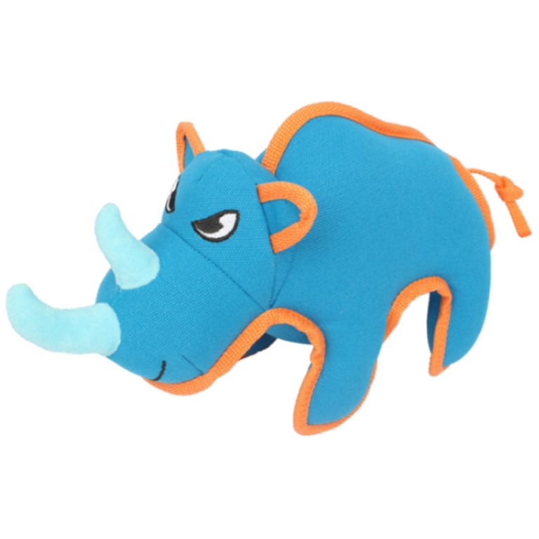 Huhubamboo hračka pro psy nosorožec modrý 42cm