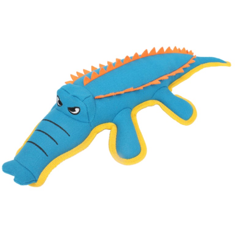 Huhubamboo hračka pro psy krokodýl modrý 42cm
