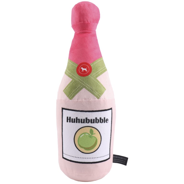 Huhubamboo plyšová hračka pro psy šampaňské růžové M 37cm
