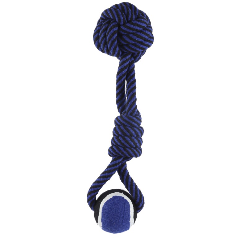 Huhubamboo hračka pro psy míč na šňůře 34cm