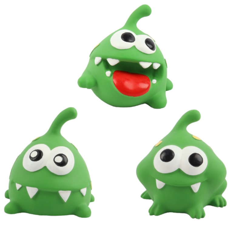 Huhubamboo pískací hračka pro psy příšerka mix designů 9cm