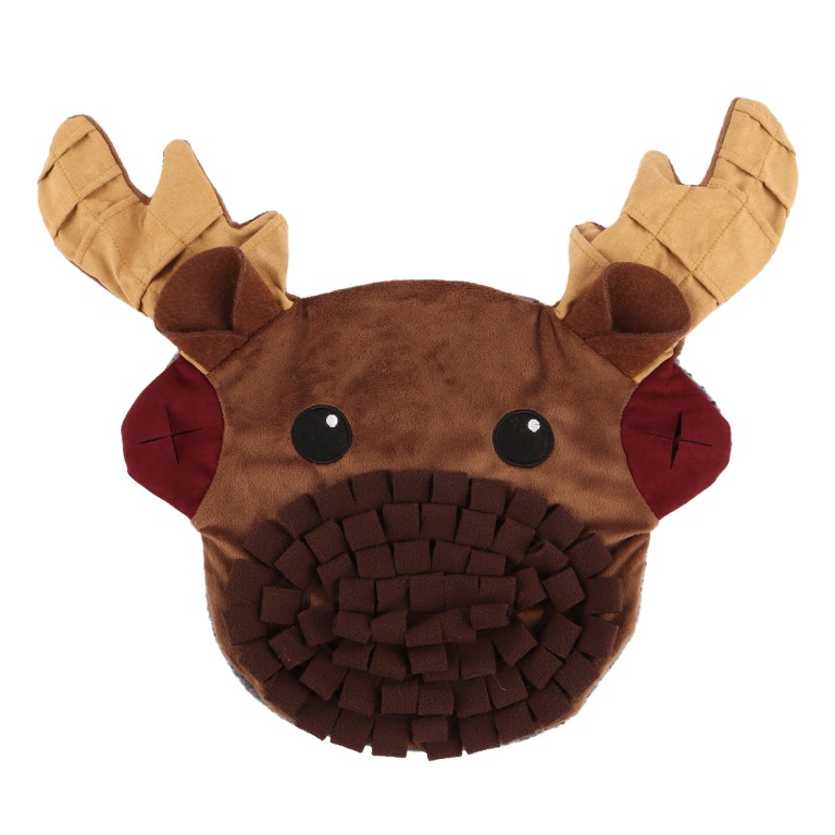 Huhubamboo plyšová hračka pro psy a kočky čichací donut na pamlsky 35cm