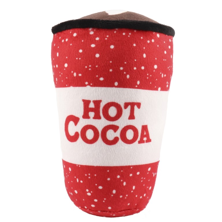 Huhubamboo plyšová hračka pro psy vánoční drink mix designů 15cm