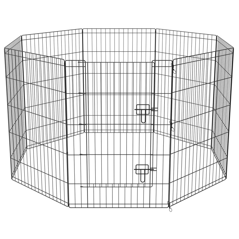 Huhubamboo ohrádka černá XL 65x8x95cm