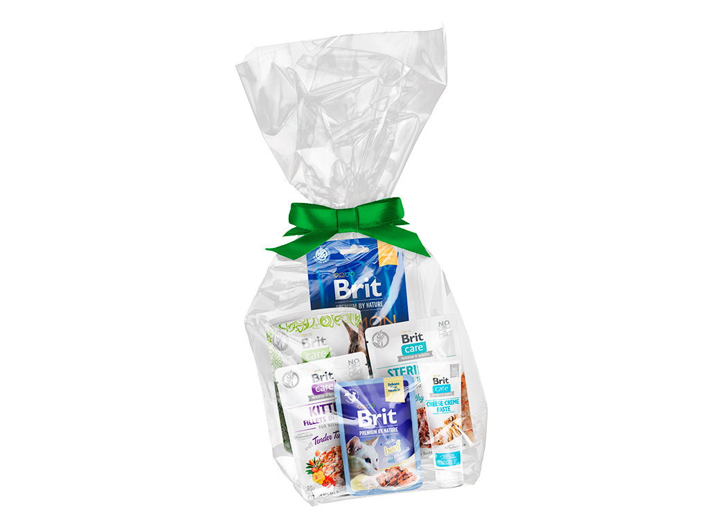 PetCenter Vánoční balíček pro kočky s pochoutkami BRIT