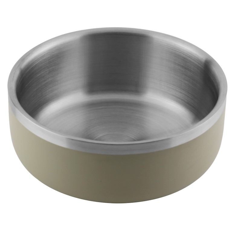 Huhubamboo miska nerezová s dvojitou stěnou šedá 1200ml