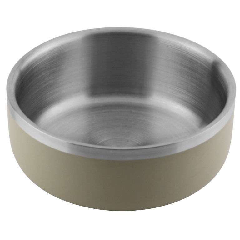 Huhubamboo miska nerezová s dvojitou stěnou šedá 2200ml