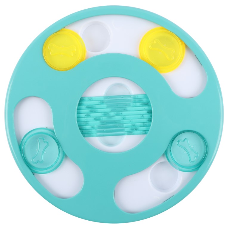 Huhubamboo interaktivní hračka pro kočky – tyrkysový kruh