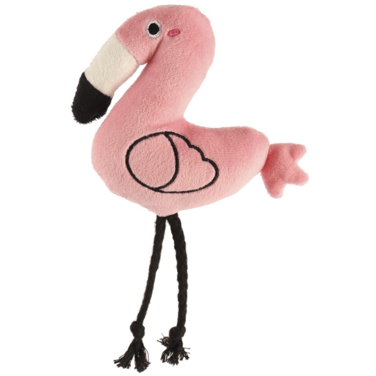 Huhubamboo hračka pro kočky - plyšový plameňák