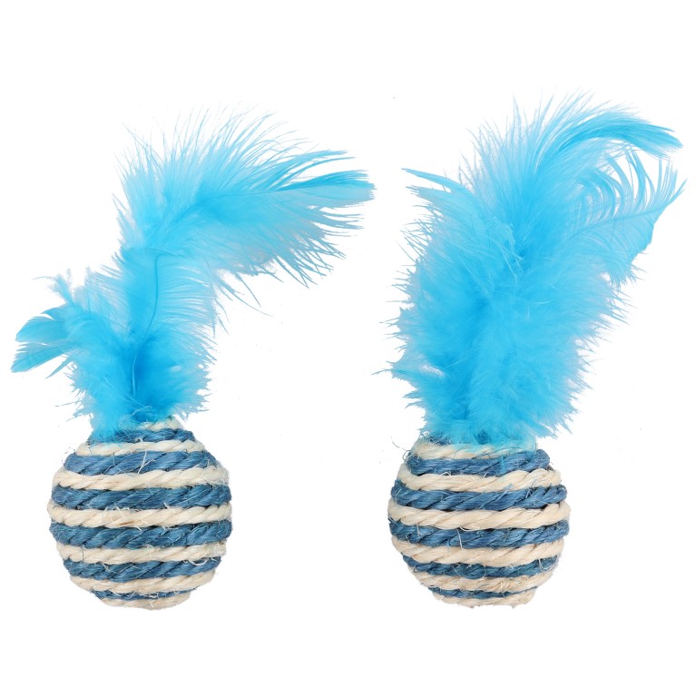 Huhubamboo hračka pro kočky - sisal 2 míčky