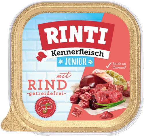 Levně RINTI vanička Junior hovězí 300g