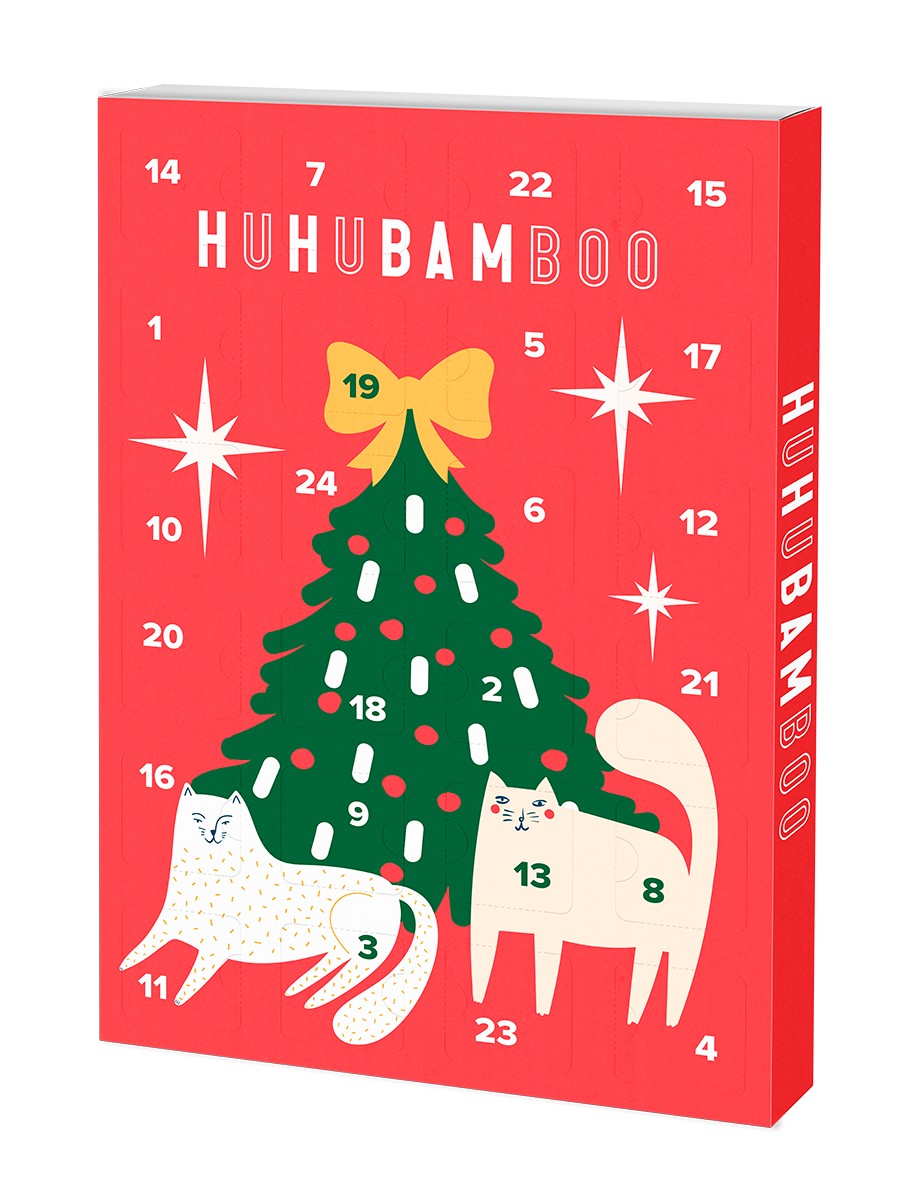Huhubamboo adventní kalendář pro kočky