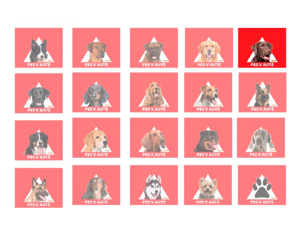 JUKO Samolepka labrador hnědý