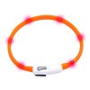 Karlie Visiolight svíticí LED obojek 35cm oranžový