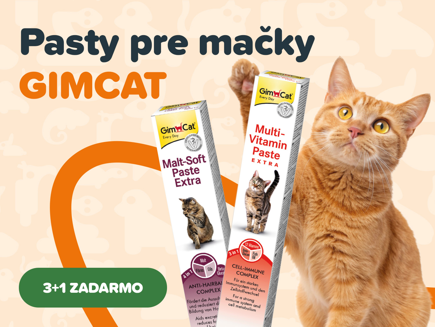 GimCat pasty 3+1 zadarmo