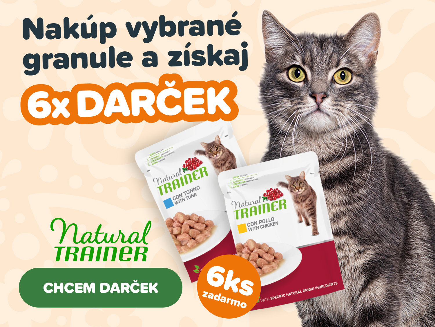 6x dárčik ke granulím – MAČKA