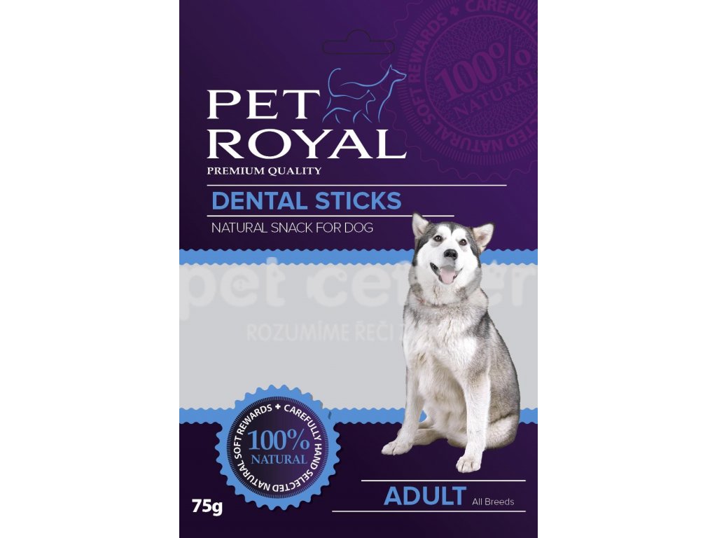 11517 pet royal dog dental sticks zeleno cervena 75g