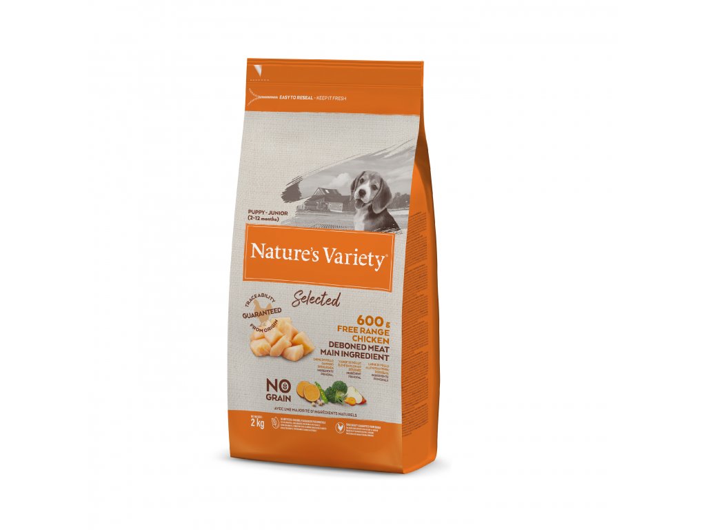 Nature's Variety selected junior dog s kuracím 2 kg