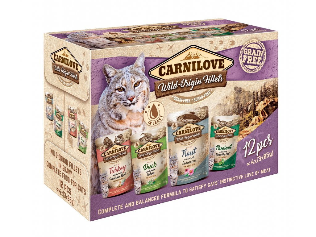 Carnilove cat pouch MULTIPACK (12x 85 g)