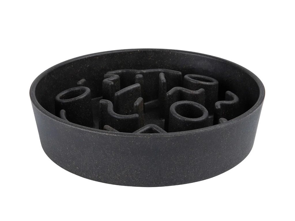 District 70 BAMBOO protihltacia miska tmavo šedá 21cm