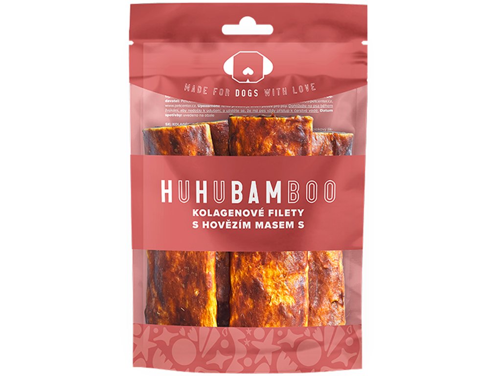 Huhubamboo Hovädzia kolagénová fileta S 4 ks