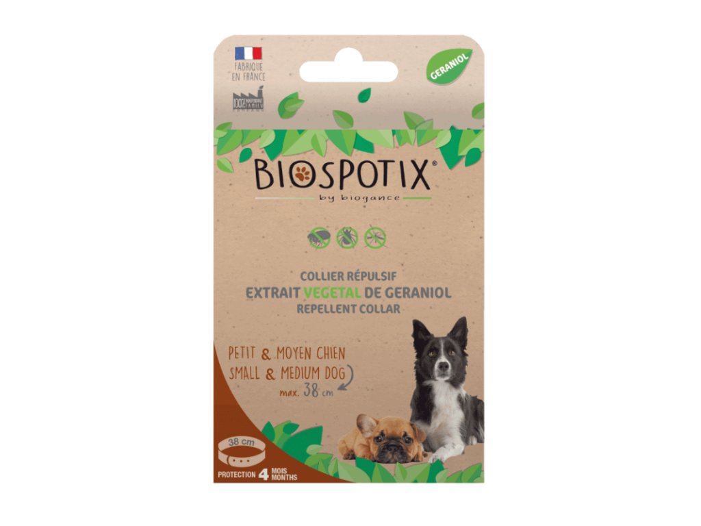 BIOGANCE Biospotix Obojok pre psov S-M s repelentným účinkom 38 cm