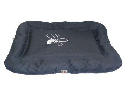 Vankúš Huhubamboo čierny 75 x 50 cm