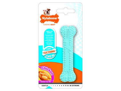 Hračka NYLAB Puppy Teething Dental Chew modrá XS