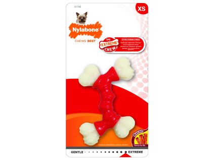 Hračka NYLAB Extreme Chew Double Bone XS