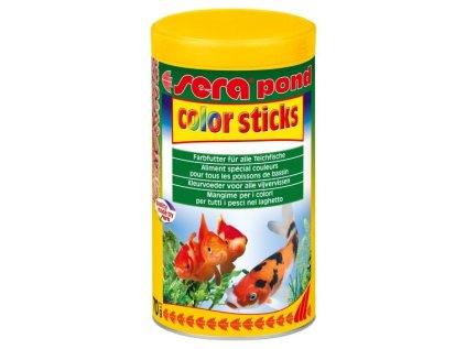 Sera vyfarbovacie krmivo pre zlaté a studenovodné ryby Pond Color Sticks 1000ml NATURE