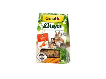 Gimborn I DROPS pre hlodavce s mrkvou 50g