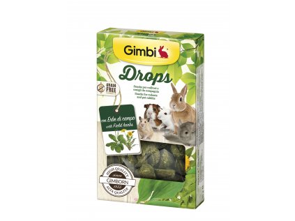 Gimborn I DROPS pre hlodavce s poľným bylinkami 50g