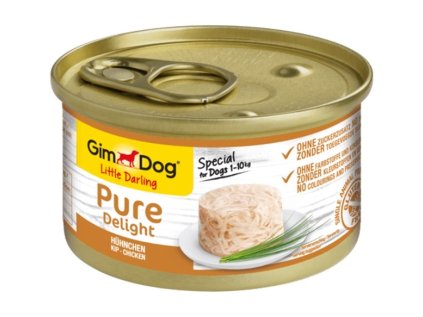Konzerva GIMDOG PURE DELIGHT kura 85 g