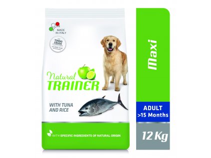 Natural Trainer Maxi Adult ryba a ryža 12 kg
