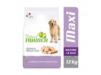 Natural Trainer Maxi Maturity Čerstvé kura 12 kg