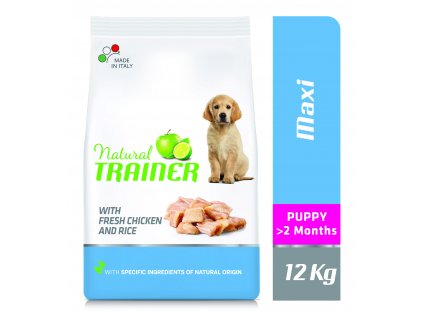 Natural Trainer Maxi Puppy čerstvé kura 12kg