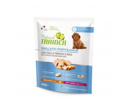 Natural Trainer Small&Toy Puppy&Junior Čerstvé kura 800 g